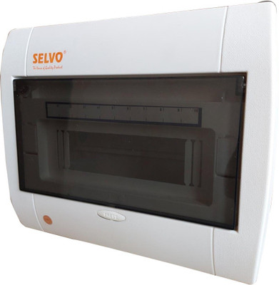 Selvo 10 Way SPN White Line MCB Distribution Board