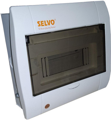 Selvo 8 Way SPN White Line MCB Distribution Board