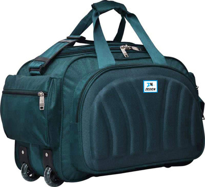65 L Duffle Bags Luggage With Trolley-Peacock- Duffel With Wheels (Strolley)