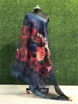 kaizen International Cotton Blend Self Design Women Dupatta