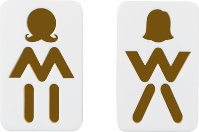 SUNSIGNS -Toilet Signage Board for Gents and Ladies Washroom, Material Acrylic Emergency Sign