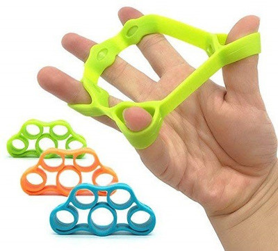 Dr Pacvu Finger Hand Band Stretcher Exerciser Strength Trainer Grip Workout Hand Exercise Hand Grip/Fitness Grip(Multicolor)