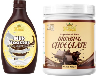 Mr.Kool Milk Booster 200gm and Drinking Chocolate Powder 400gm. Pack Of 2 Combo. Combo(600)