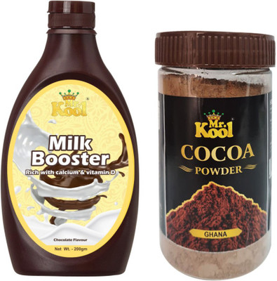 Mr.Kool Milk Booster 200gm and Cocoa Ghana Powder 100gm. Pack Of 2 Combo. Combo(400)