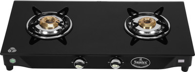 Suntex Glass Manual Gas Stove(2 Burners)