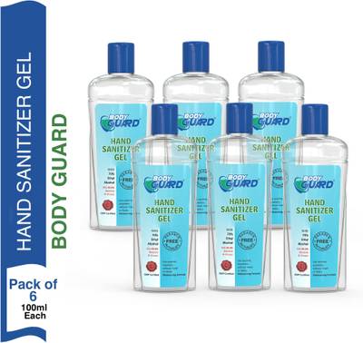 Aryanveda Herbals Bodyguard  Disinfectant Gel 100 ml Each, Pack of 6 Hand Sanitizer Bottle