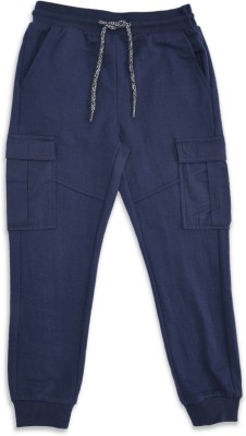 Pantaloons Junior Track Pant For Boys(Dark Blue, Pack of 1)