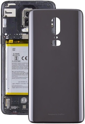 Docile Oneplus 6 Mirror Back Panel(Black)