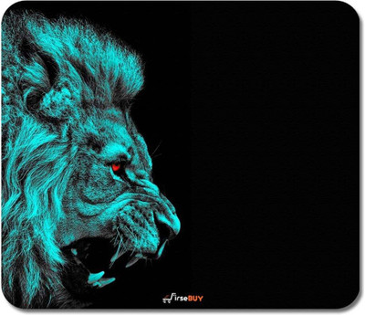 FirseBUY Rectangle Mouse Pad, Anti Slip Rubber Lion Face Mousepads Non Slip Base Mousepad(Multicolor)