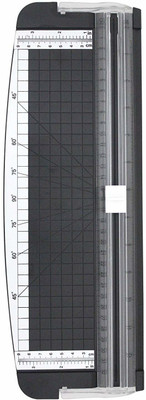 Just Flowers A4 Plastic Grip Hand-held Paper Cutter(Set Of 1, Black)
