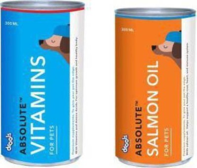 Drools Salmon oil +Vitamins Syrup Chicken 0.6 kg (2x0.3 kg) Dry Adult, Salmon 0.6 kg (2x0.3 kg) Wet Adult Dog Food