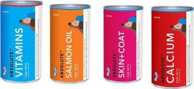 Drools oil + Calcium +Vitamins + Skin and Coat Syrup Chic0.9 kg (4x0.3 kg) Dry Adult, Salmon 0.9 kg (4x0.23 kg) Wet Adult Cat Food