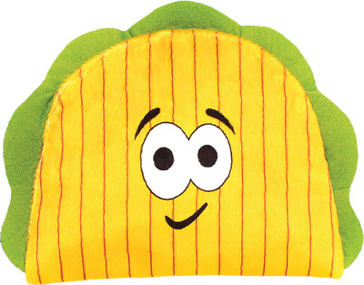 Goofy Tails Food Buddies Taco Plush Dog Toy | Crinkle & Squeaky Toys for Puppies Polyester Chew Toy, Squeaky Toy For Dog