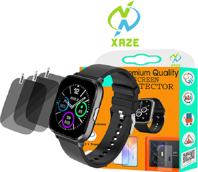 XAZE Screen Guard for Fire-Boltt Ninja 2 Max SMART WATCH SCREEN GUARD(Pack of 3)