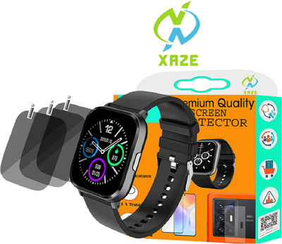 XAZE Screen Guard for Fire-Boltt Ninja 2 Max SMART WATCH SCREEN GUARD(Pack of 3)