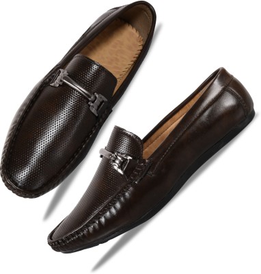 GRIFFS Loafers For Men(Brown , 7)