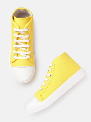 Dressberry Sneakers For Women(Yellow , 4)