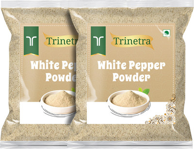 Trinetra White Pepper/ Safed Mirch Powder 200 Gm Each (Pack of 2)(2 x 200 g)