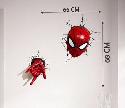 Saiii Designs 45 cm spiderman Self Adhesive Sticker(Pack of 1)