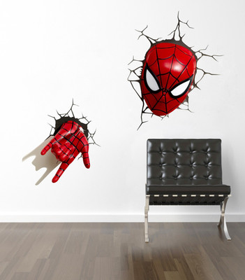 Decals Point 3 cm spiderman Self Adhesive Sticker(Pack of 1)