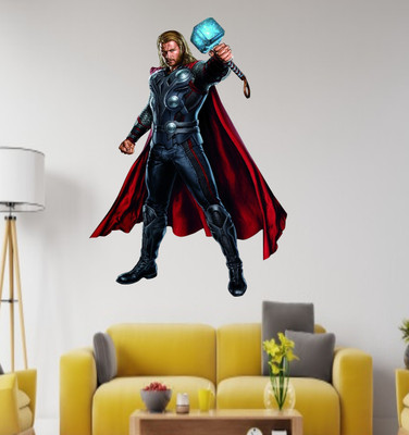 Decals Point 3 cm thor avengers Self Adhesive Sticker(Pack of 1)