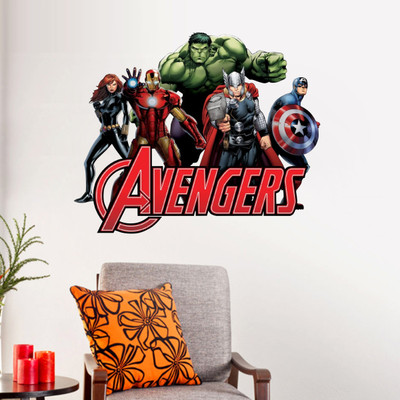 Decals Point 3 cm sticker of avengers Self Adhesive Sticker(Pack of 1)
