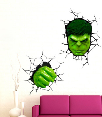 Decals Point 3 cm marvel 3d lights Self Adhesive Sticker(Pack of 1)