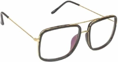 Aantic Retro Square Sunglasses(For Men, Clear)