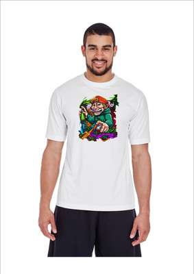 APMANTRA Printed Men Round Neck White T-Shirt