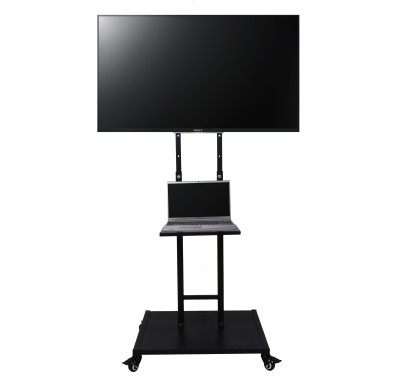 D&V ENGINEERING Mobile TV Stand for 32-65 Inches TV , Height Adjustable TV Floor Stand Full Motion TV Mount