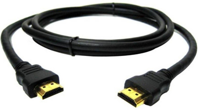 PP  TV-out Cable HIGH SPEED 4K HDMI Cable Male-Male 1.5M COMPATIBLE TO Computer,Projectors,TV LED(Black, For Computer, 1.5 m)