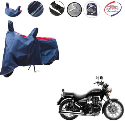 AUTO PEARL Waterproof Two Wheeler Cover for Royal Enfield(Thunderbird 350, Red, Blue)