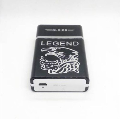 Clairbell QPJ_516L_GLBIRD Legend Lighter||Slide Cigarette Case|Electric Lighter QPJ_516L_GLBIRD Legend Lighter||Slide Cigarette Case|Electric Lighter Cigarette Lighter(Black)