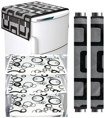 IMPHI Refrigerator Handle  Cover(Width: 11 cm, black)
