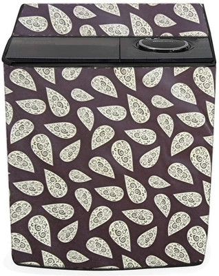 SAVEIT Semi-Automatic Washing Machine  Cover(Width: 81 cm, Cream, Brown)