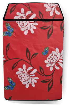 SAVEIT Top Loading Washing Machine  Cover(Width: 57 cm, Red, White)
