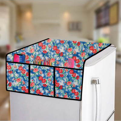 wellhome decor Furnishing Fridge Mat(Width: 56 cm, Blue)