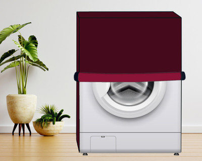 ALASKA ENTERPREISES Front Loading Washing Machine  Cover(Width: 34 cm, Maroon)