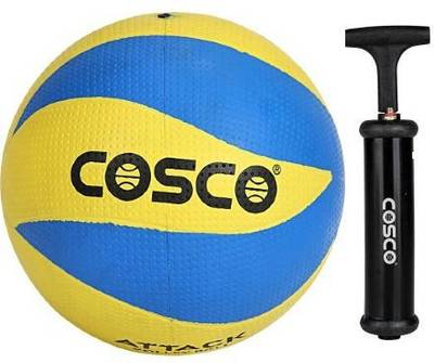 COSCO Attack volleyball with Pump Volleyball - Size: 4