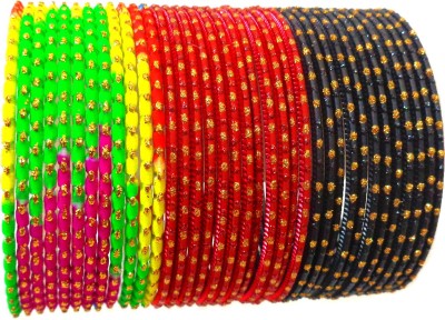 R R C Enterprises Plastic Gold-plated Bangle Set(Pack of 36)