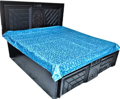 FORMONIK 0 TC Polyester King Solid Flat Bedsheet(Pack of 1, Blue)