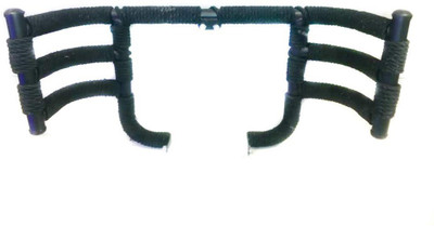 WHEETOYKART Airfly Leg Guard with Rope 3 Pipe Leg Guard with Rope For Meteor 350 Models Bike Crash Guard(Royal Enfield)
