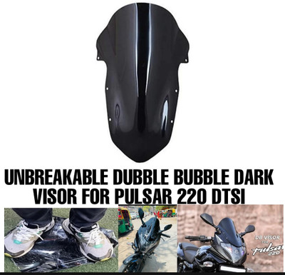 imad PULSAR 220 DTSI UNBREAKABLE VISOR Bike Windshield