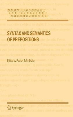 Syntax and Semantics of Prepositions(English, Hardcover, unknown)