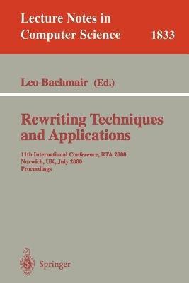 Rewriting Techniques and Applications(English, Paperback, unknown)