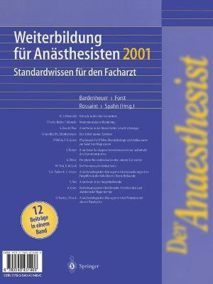 Der Anaesthesist Weiterbildung fuer Anaesthesisten 1997(German, Paperback, unknown)