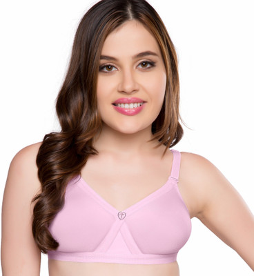 Trylo Women Full Coverage Non Padded Bra(Pink)