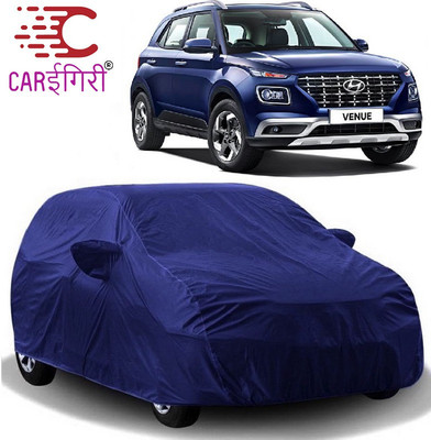 Carigiri Car Cover For Hyundai Venue (With Mirror Pockets)(Blue, For 2019, 2020, 2021 Models)