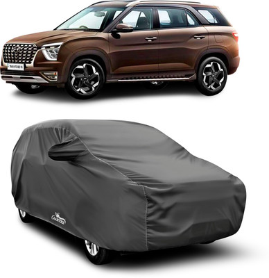 XAFO Car Cover For Hyundai Alcazar (With Mirror Pockets)(Grey)