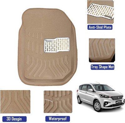 MATIES Polyutherine, Rubber 3D Mat For  Maruti Suzuki Ertiga(Beige)